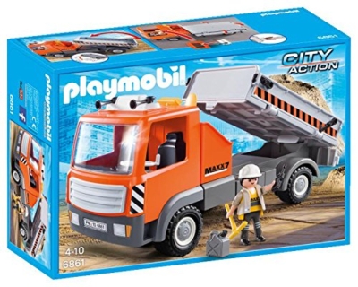 PLAYMOBIL 6861 CANTIERE-CAMION RIBALTABILE