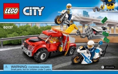 Lego 60137 City Polizia Autogru in Panne